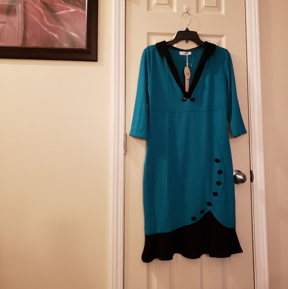 Vintage Mermaid Hemline Dress - Picture 4 of 6